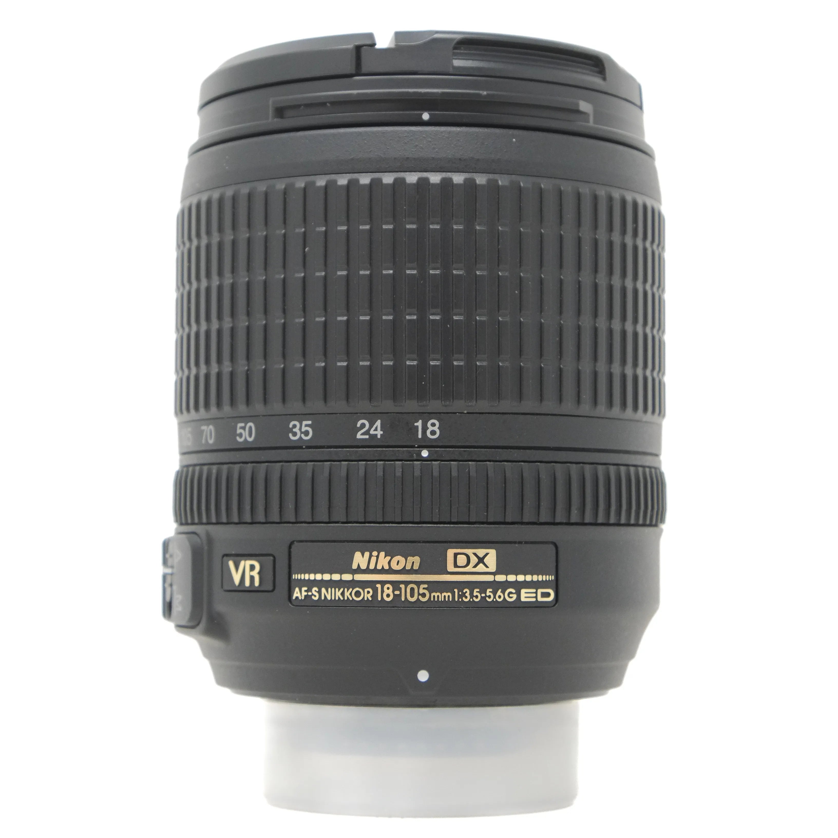 Used Nikon AF-S 18-105mm F3.5-5.6G VR Lens in Nikon F Mount - front angle
