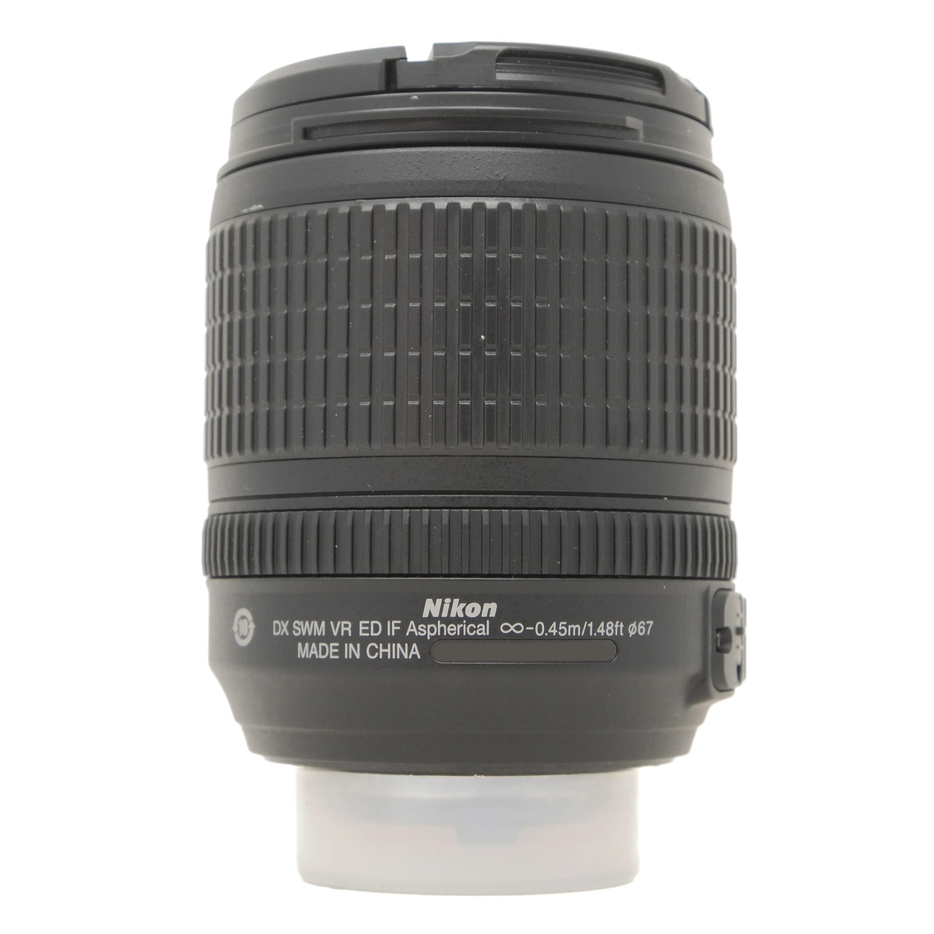Used Nikon AF-S 18-105mm F3.5-5.6G VR Lens in Nikon F Mount - side angle