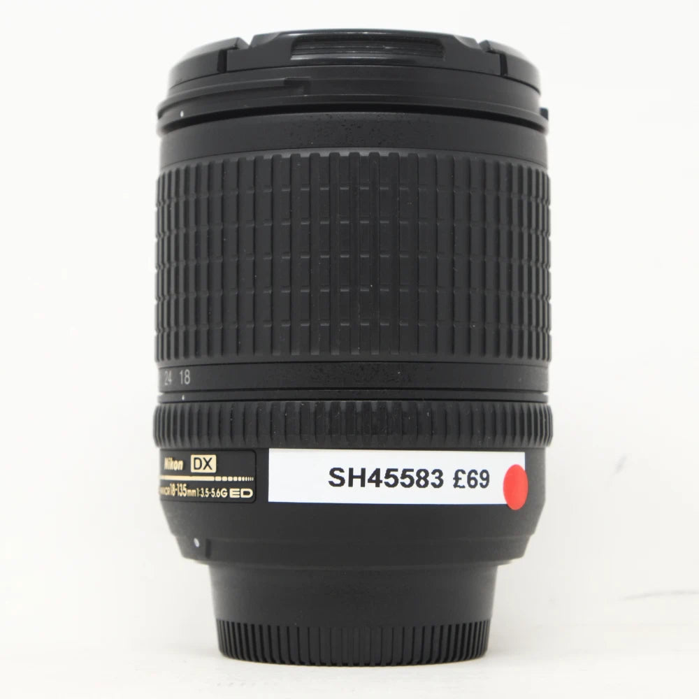 Used Nikon AF-S 18-135mm F3.5-5.6G ED DX lens with Hood (SH45583)