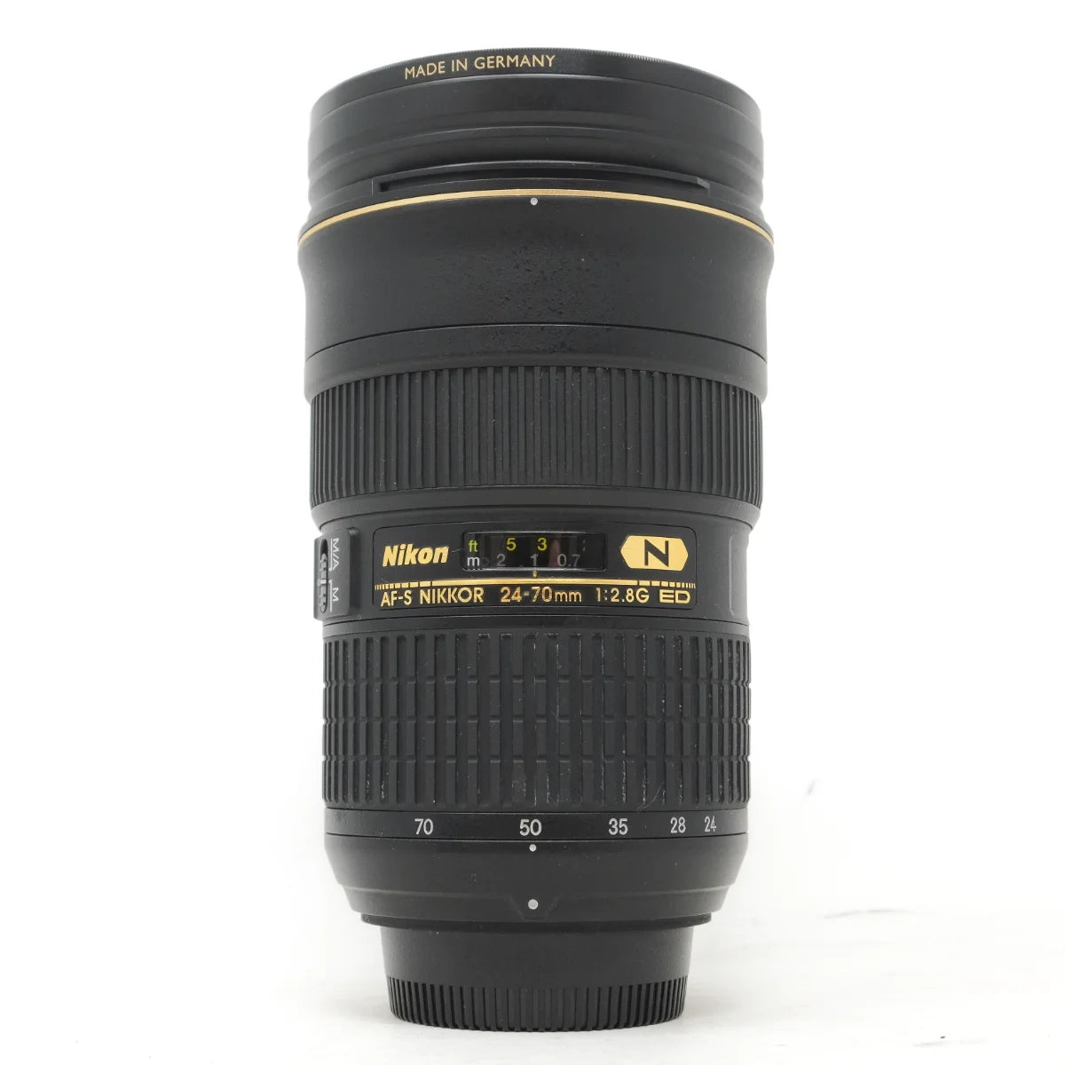 Used Nikon AF-S 24-70mm F2.8G - front angle