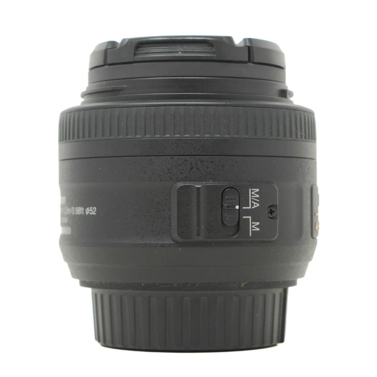 Used Nikon AF-S 35mm F1.8G DX Lens - side angle