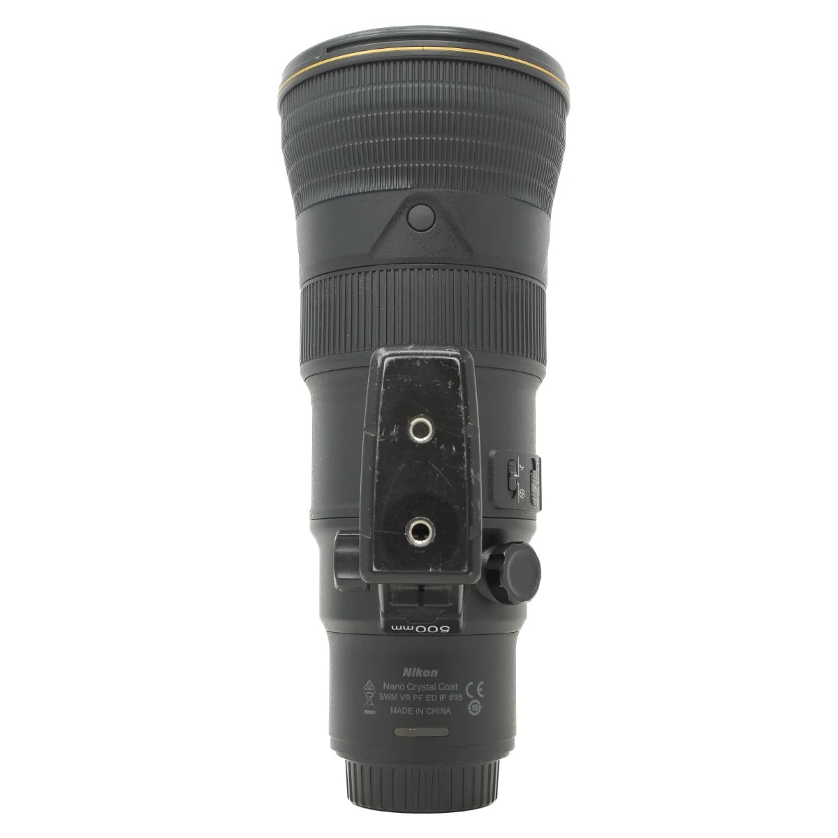 Used Nikon AF-S 500mm F5.6E PF ED VR Lens - side angle