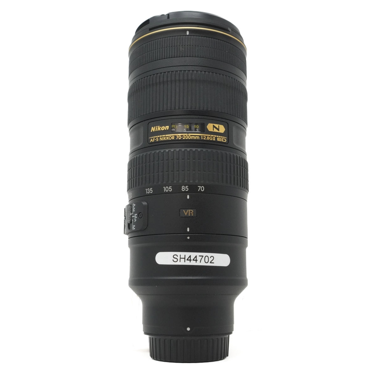 Nikon camera lens on a white background