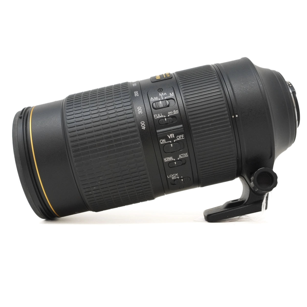 Camera lens on a white background