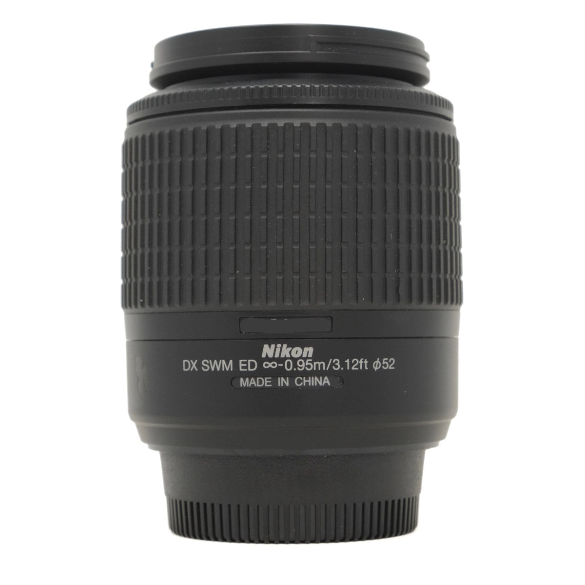 Used Nikon AF-S DX 55-200mm F4-5.6G ED lens - side angle