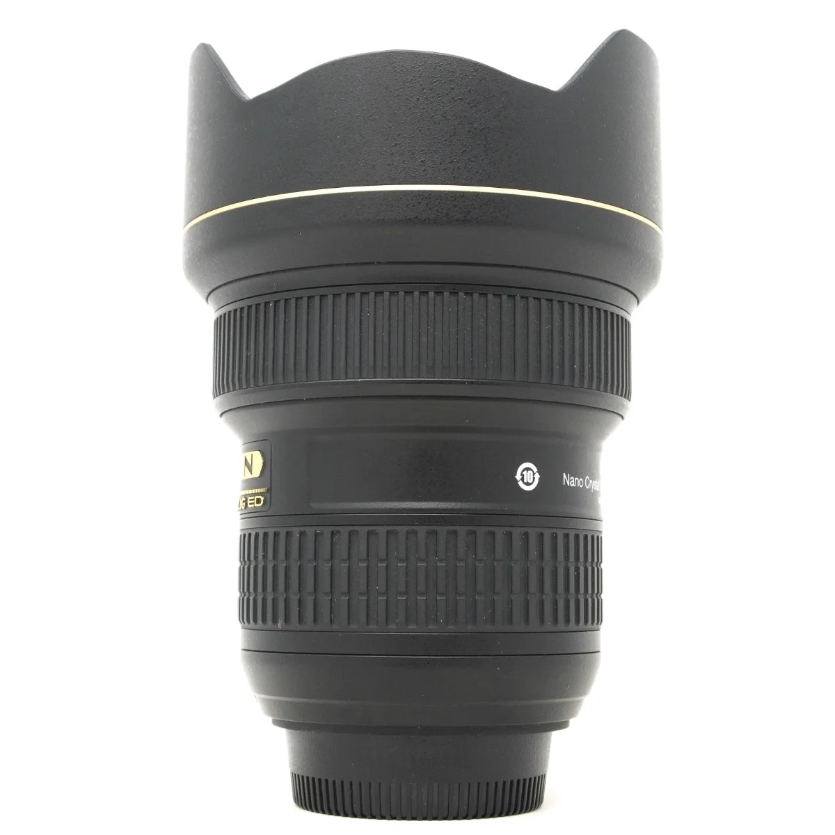 Used Nikon AF-S Nikkor 14-24mm F2.8G ED Lens in F Mount - side angle