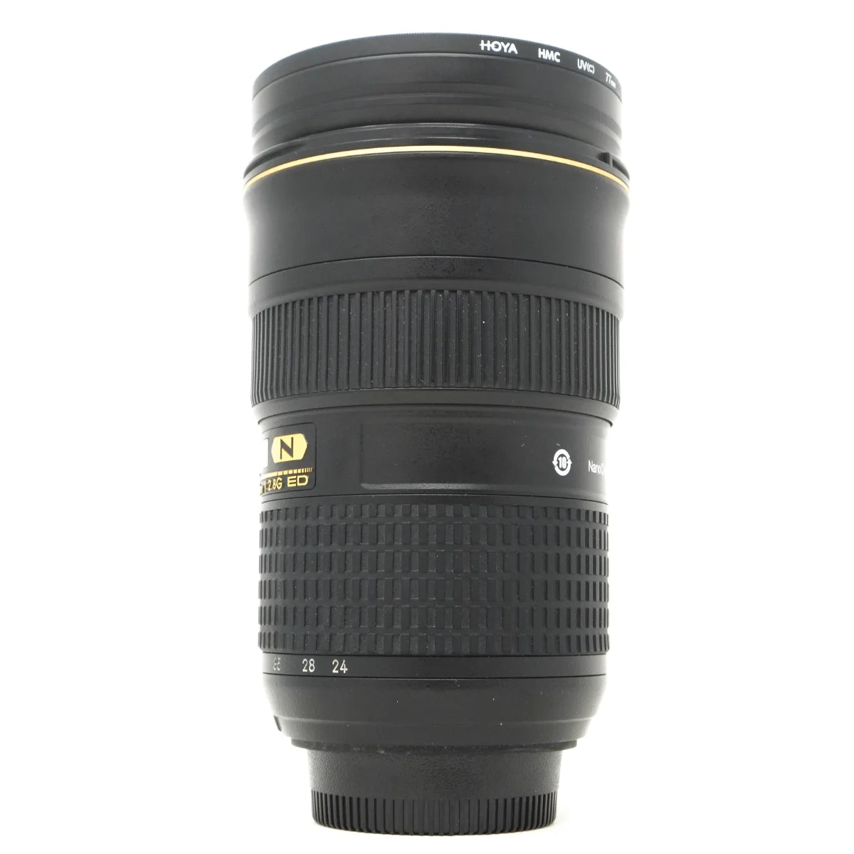 Used Nikon AF-S Nikkor 24-70mm F2.8 G ED Lens - side angle