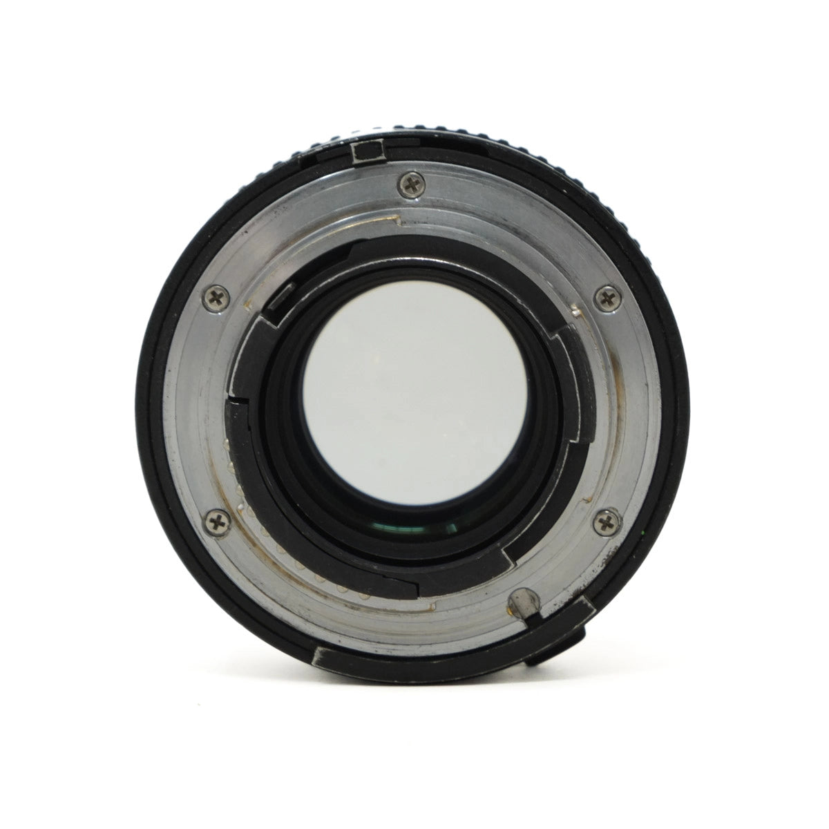 Camera lens teleconverter on a white background