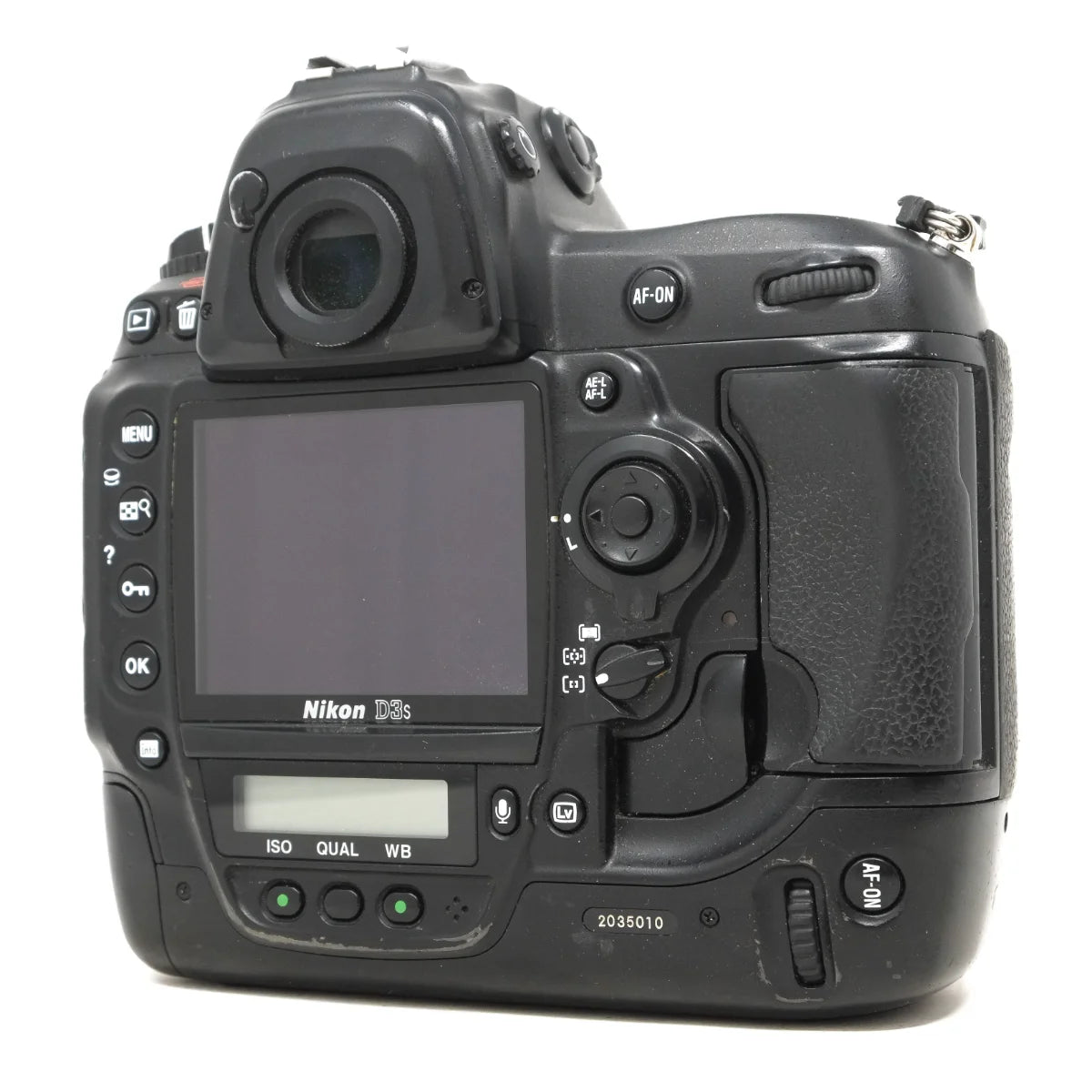 Used Nikon D3S DSLR Camera - back angle
