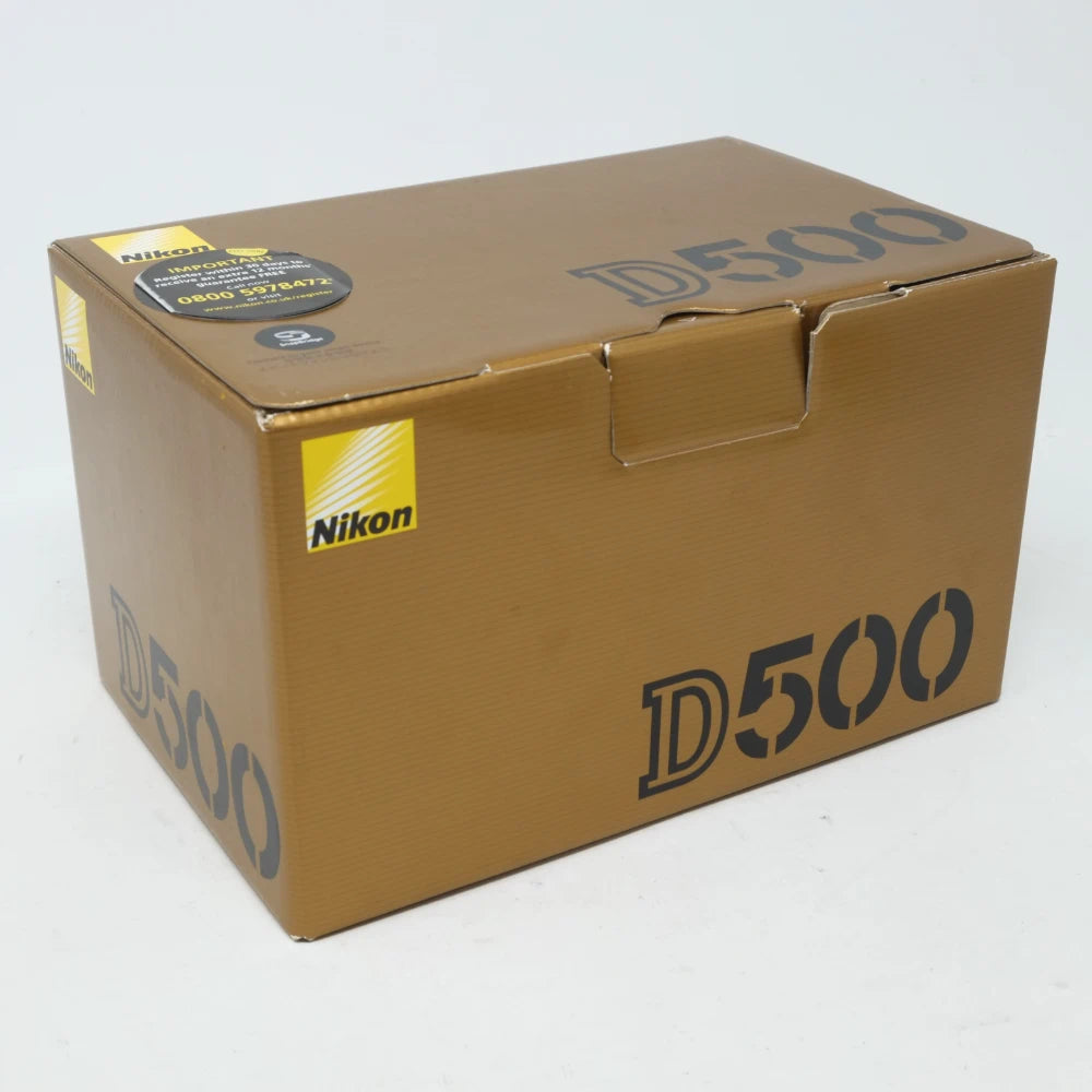 Used Nikon D500 DSLR Camera with 72,192 actuations (Boxed SH45639)