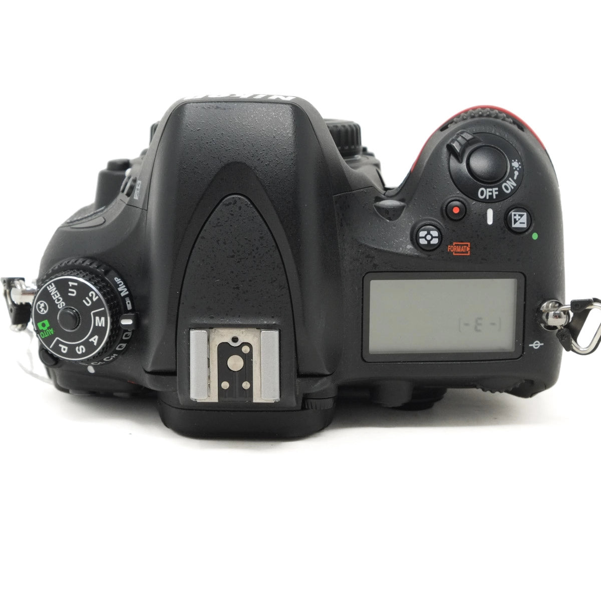Used Nikon D610 DSLR Camera Body - top angle