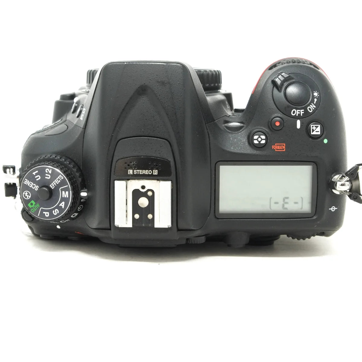 Used Nikon D7200 DSLR Camera - top angle
