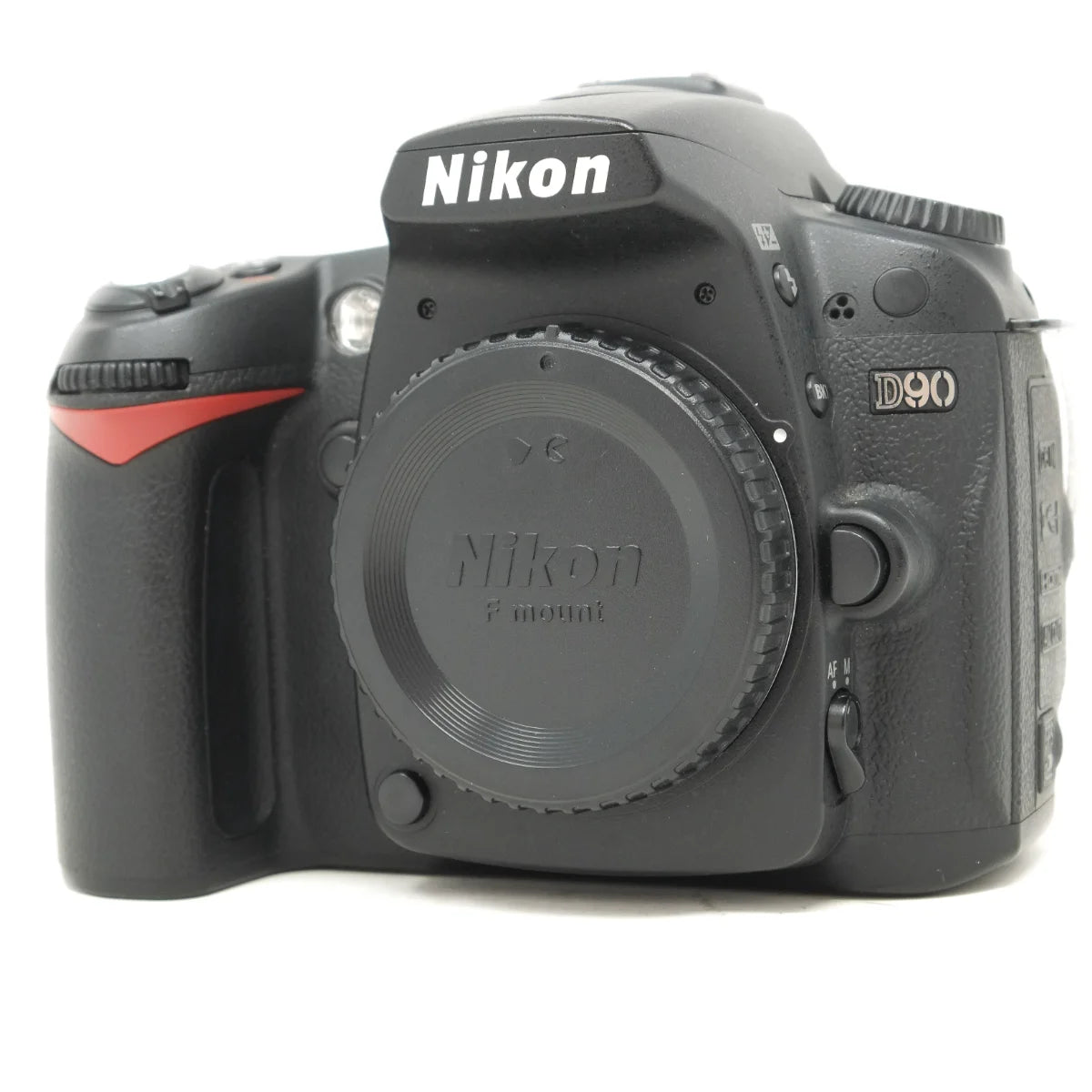 Used Nikon D90 DSLR camera - front angle