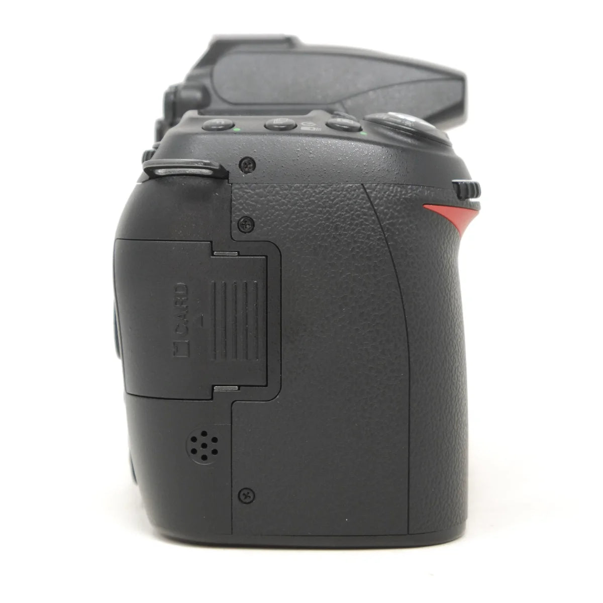 Used Nikon D90 DSLR camera - side angle