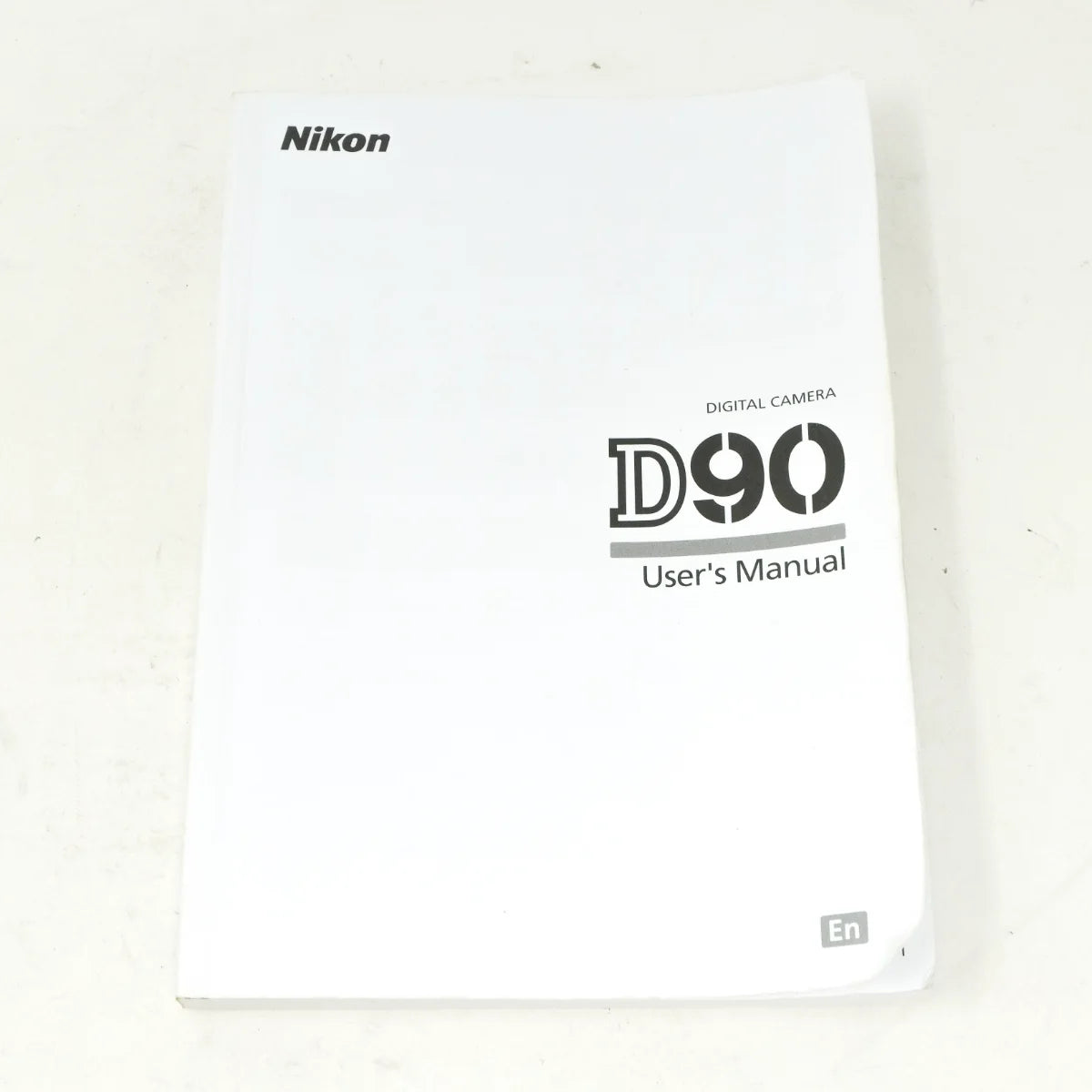 Used Nikon D90 DSLR camera - instructions