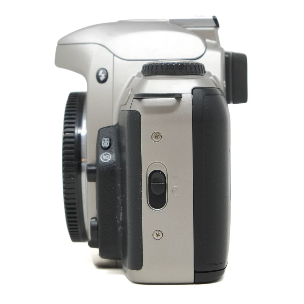 Used Nikon F65 Film camera body - side angle