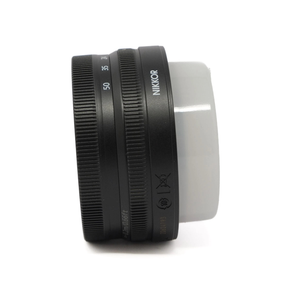 Used Nikon Z 16-50mm F3.5-6.3 VR lens - side angle