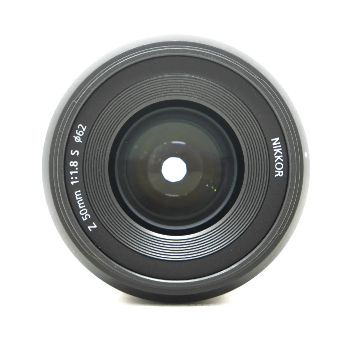 Used Nikon Z 50mm F1.8 S Lens - top angle