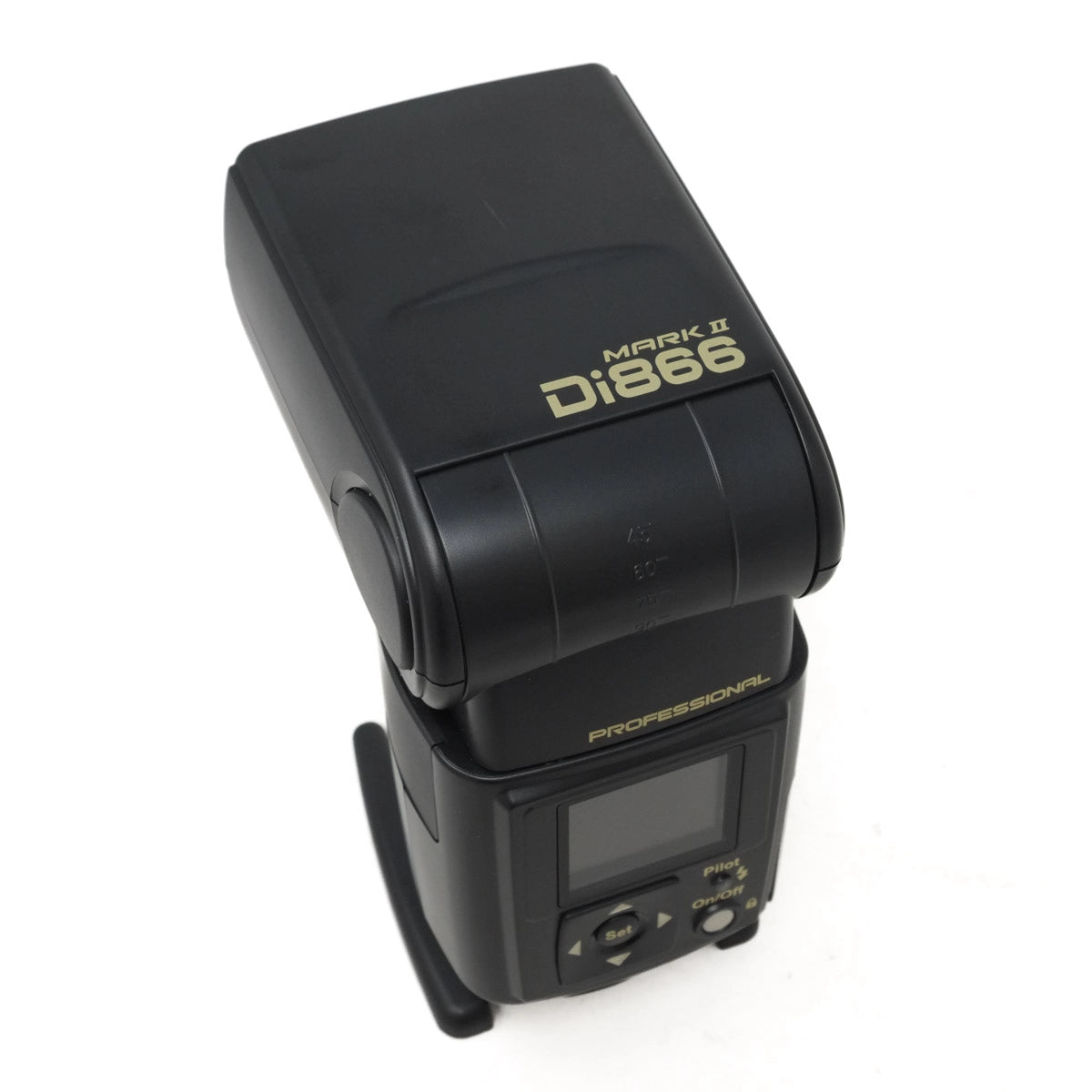 Used Nissin Di866 Mark II Dedicated TTL flash for Nikon DSLR - top angle
