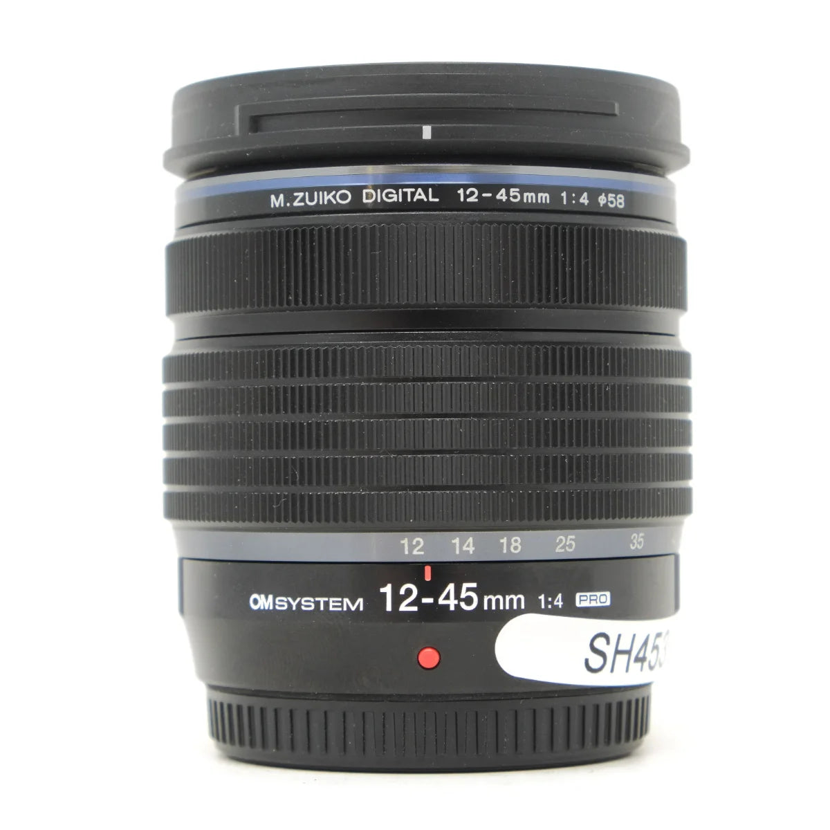 Used OM System M.Zuiko PRO 12-45mm F4 ED Lens - front angle