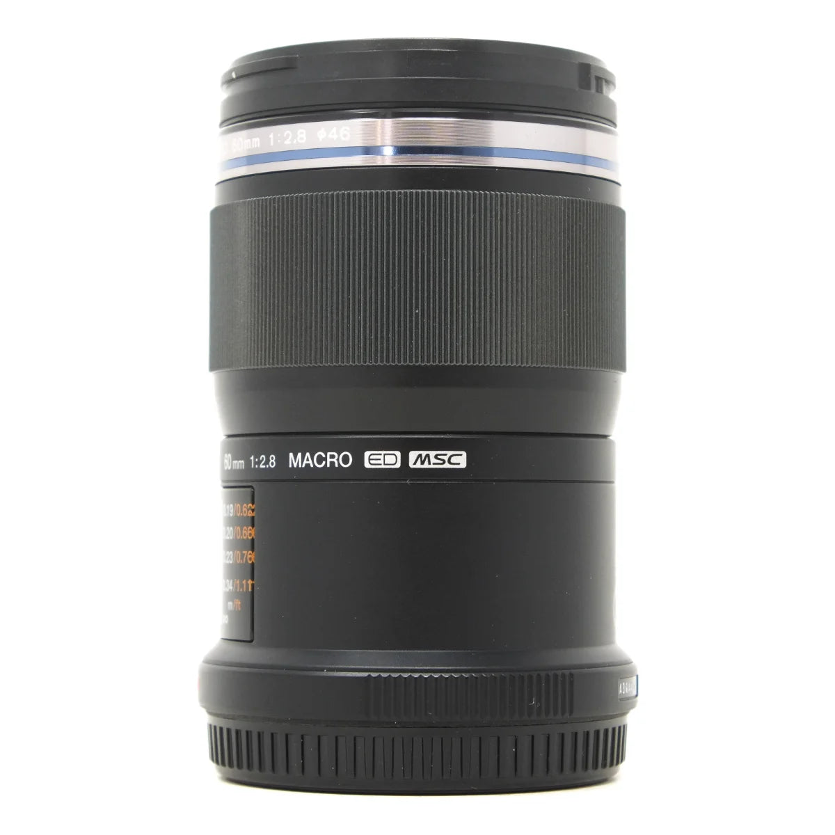 Used OM-System Olympus 60mm F2.8 macro lens MFT - side angle