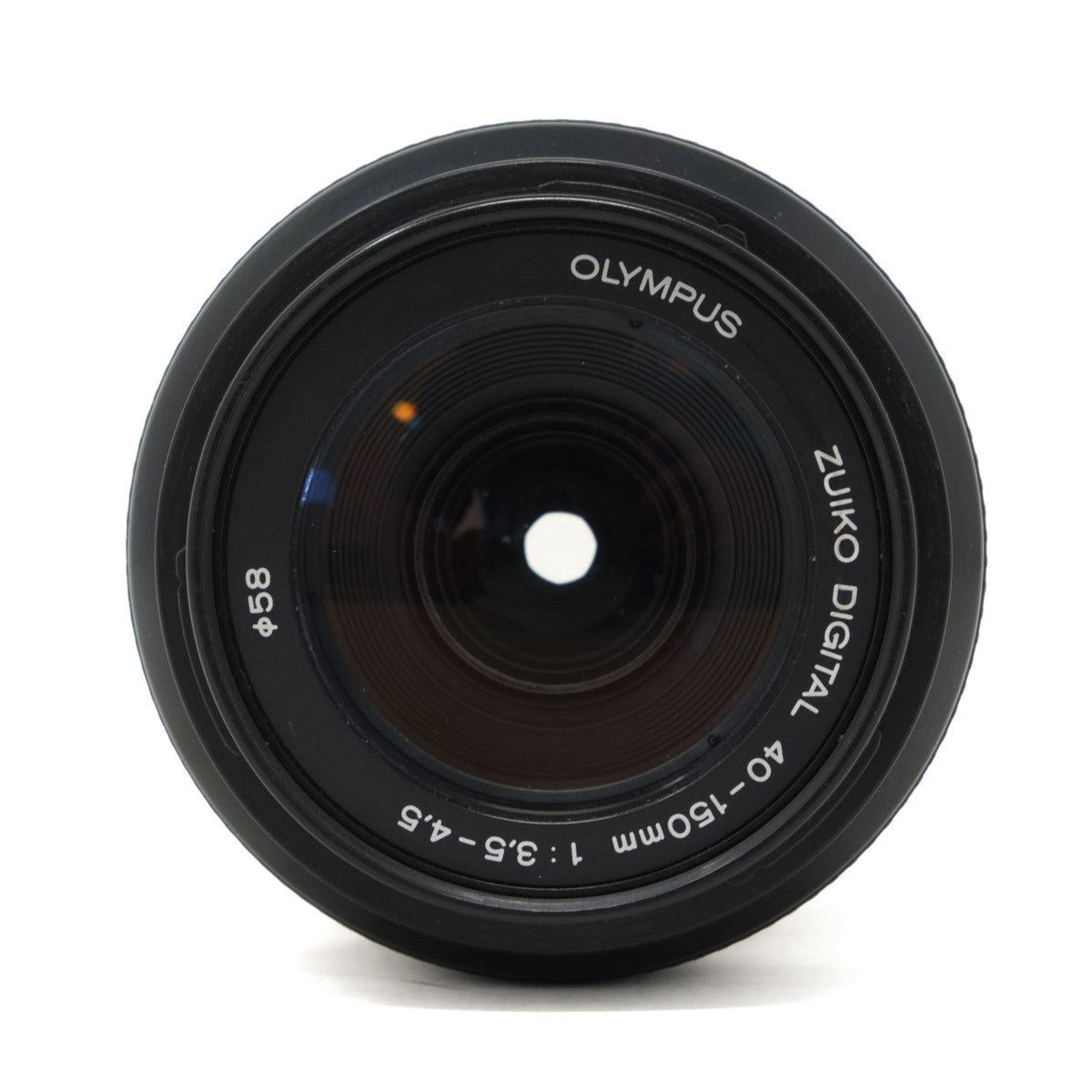 Used Olympus Digital 40-150mm f3.5-4.5 Lens - Top angle