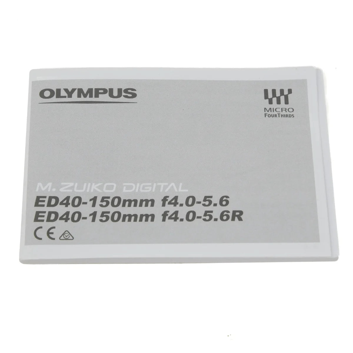 Used Olympus M.Zuiko Digital Lens for MFT - instructions