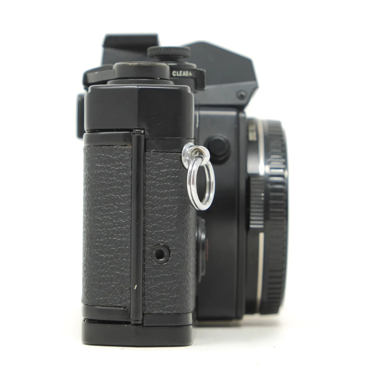 Used Olympus OM-4 Classic film camera - side angle