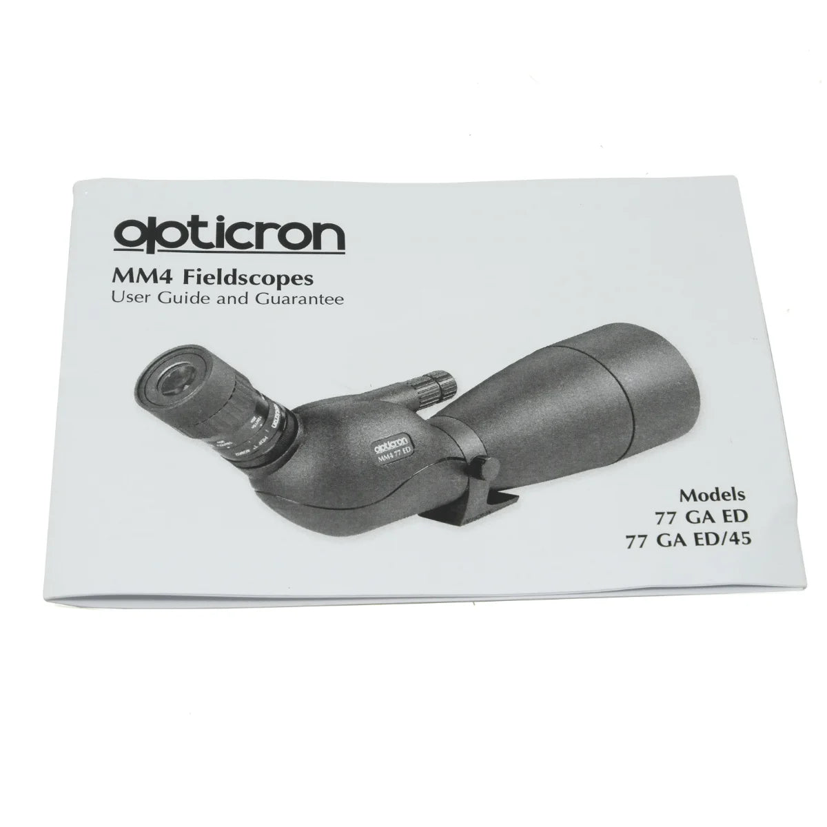 Used Opticron GA 77 MM4 Angled scope with SLD V3 18-54x eye piece - instructions