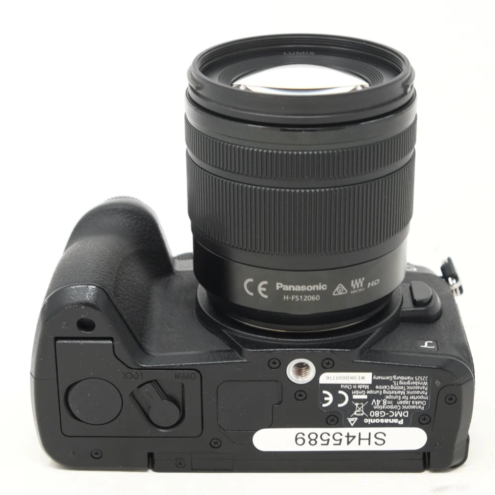 Used Panasonic DMC-G80 Mirrorless camera with 12-60mm lens (Boxed SH45589)