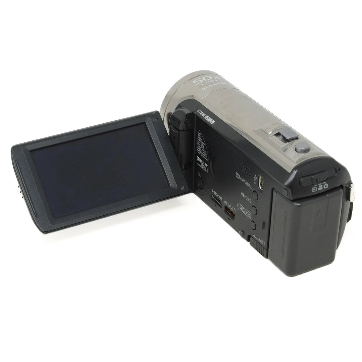 Used Panasonic HC-V500 Camcorder - back angle