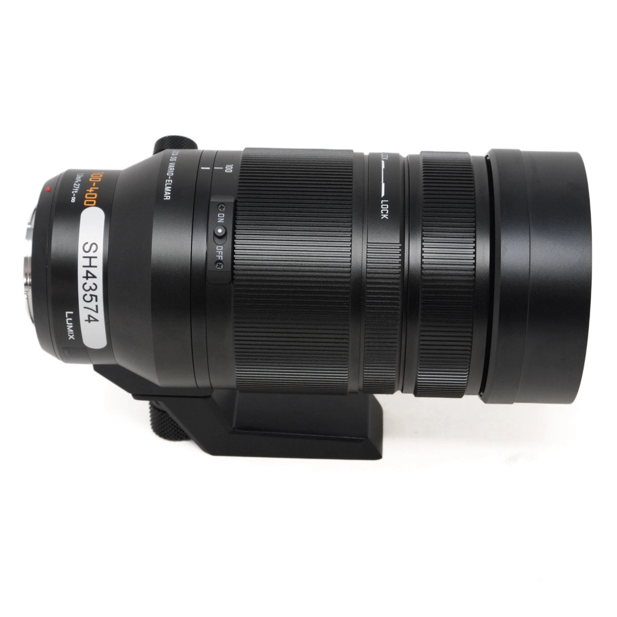 Used Panasonic Leica DG Vario-Elmar 100-400mm F4.0-6.3 ASPH Lens - side angle