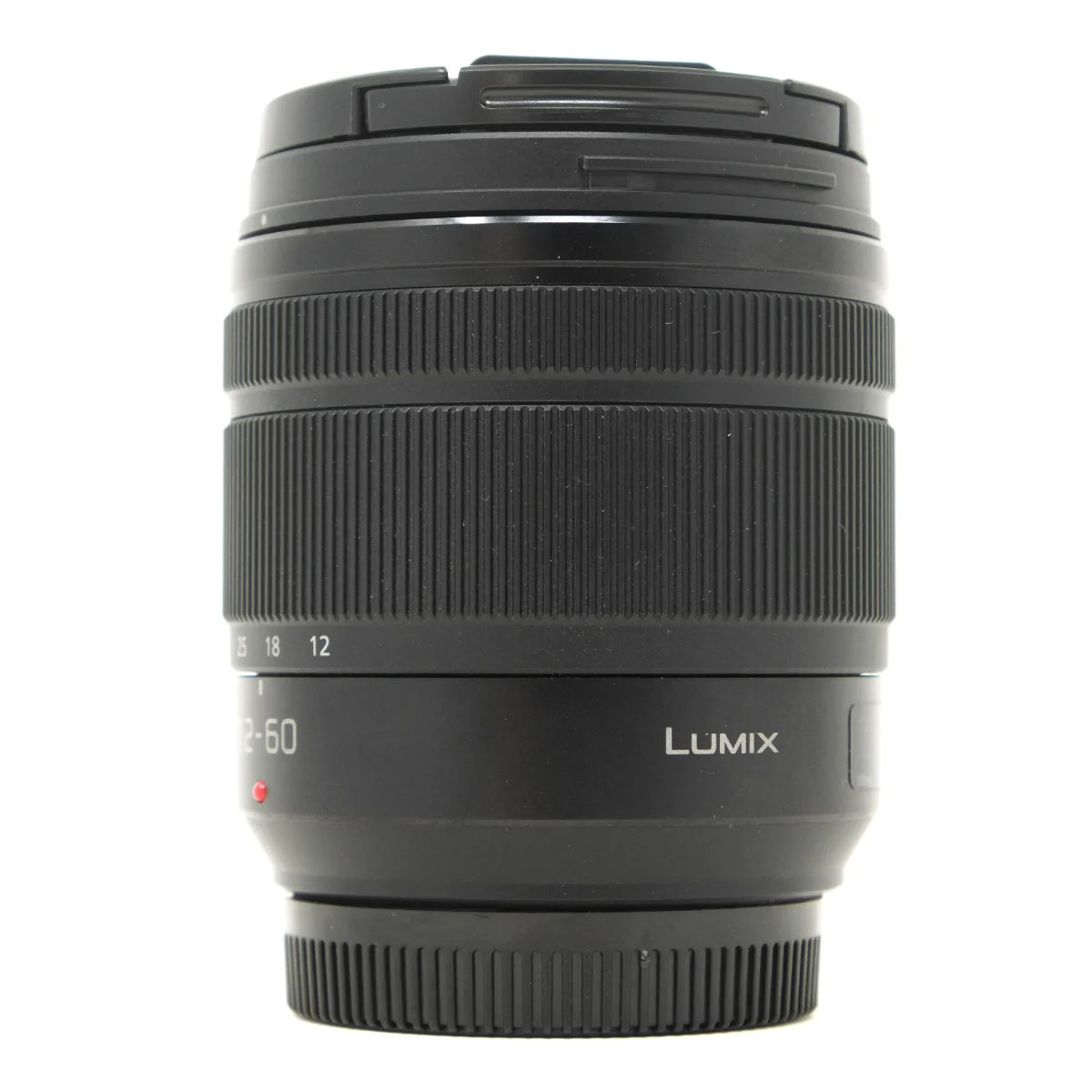 Used Panasonic Lumix G Vario 12-60mm F3.5-5.6 Power OIS Lens - side angle