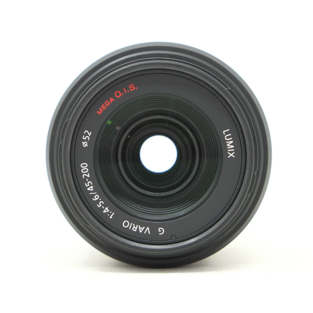 Used Panasonic Lumix G Vario 45-200mm Mega OIS lens (Hood SH45591)