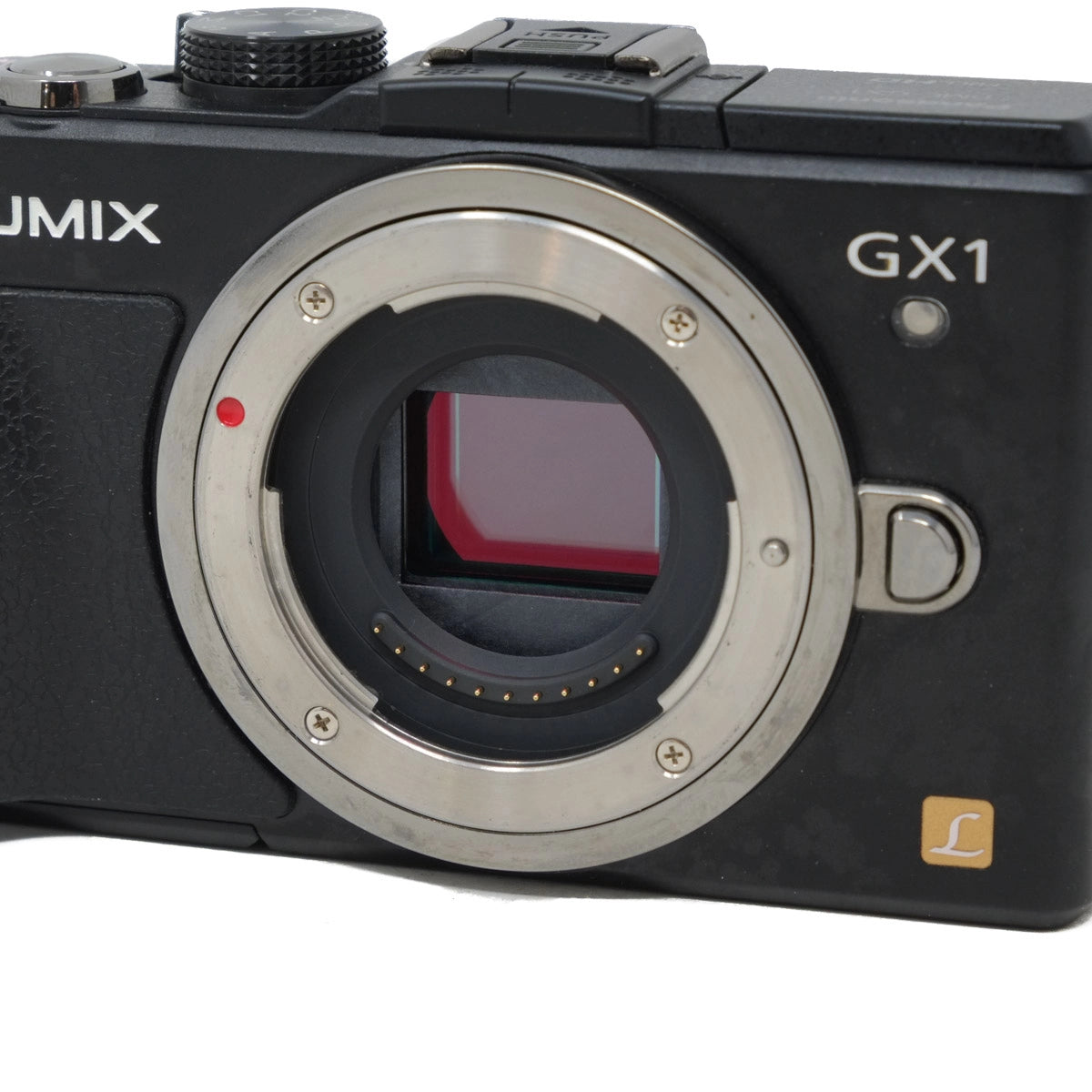 Digital camera with 'GX1' model number on a white background