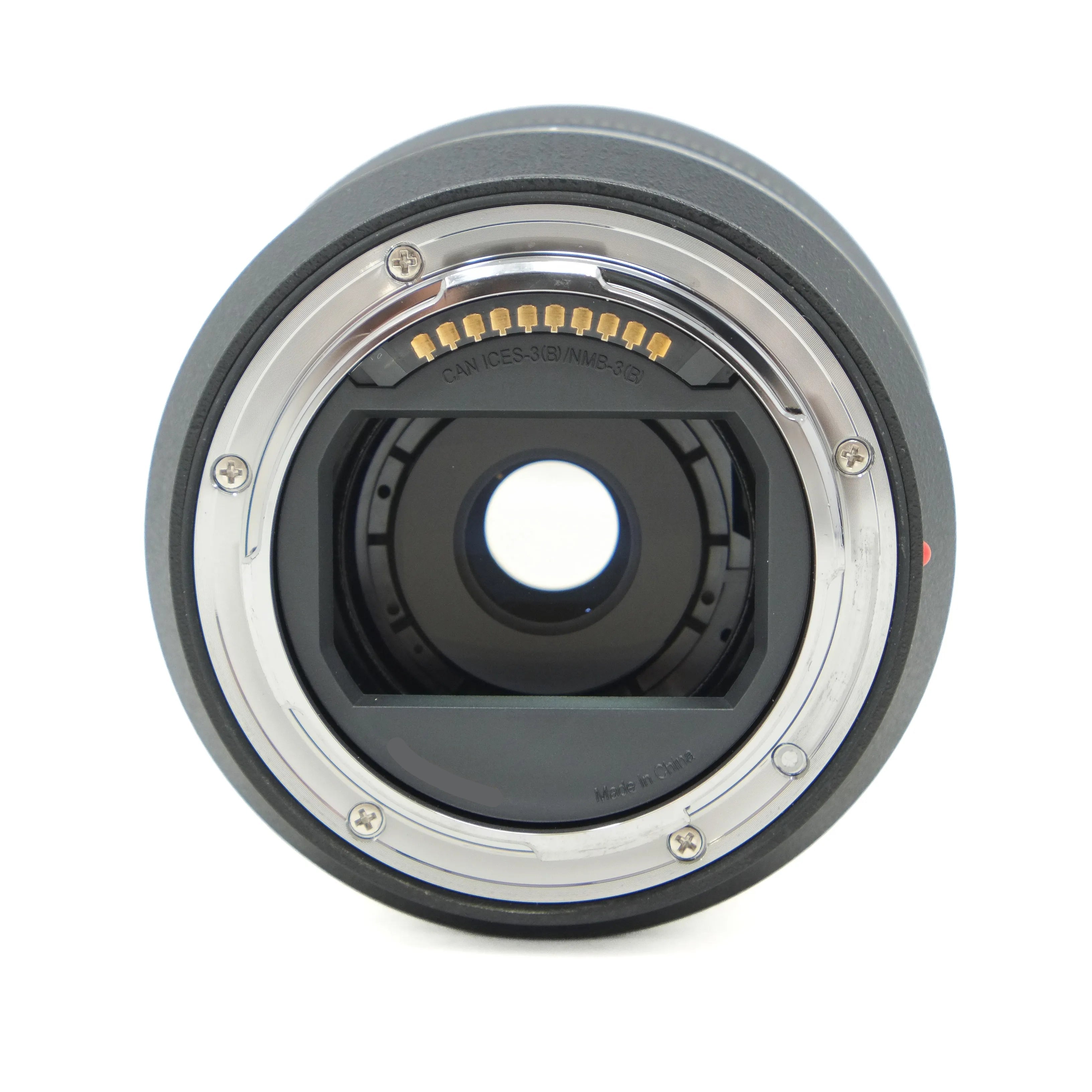 Camera lens on a white background