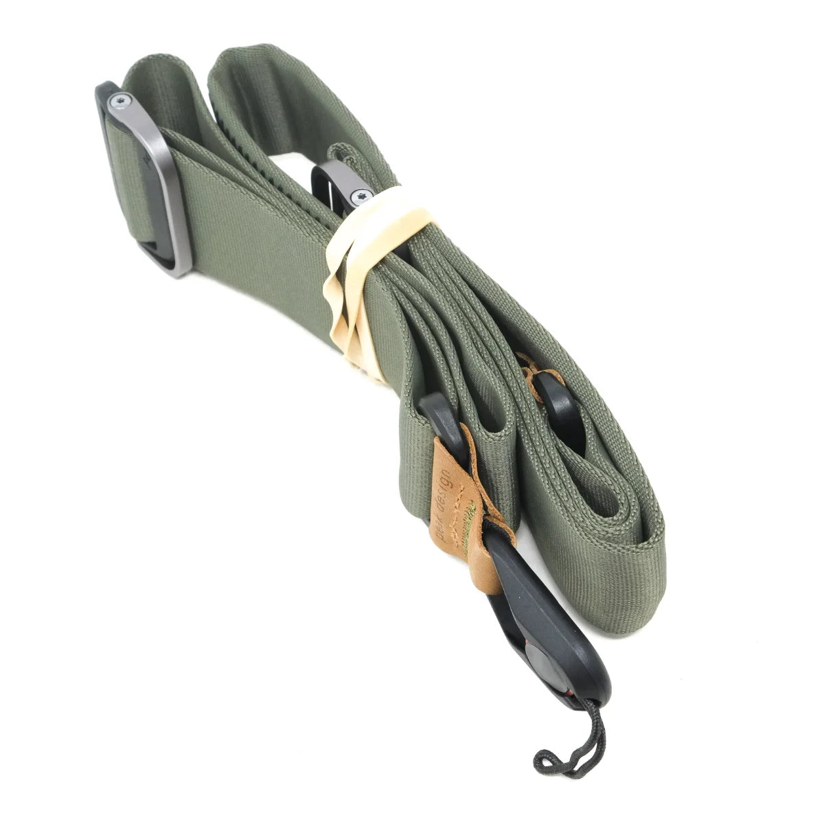 Used Peak Design Slide strap in Sage - side angle