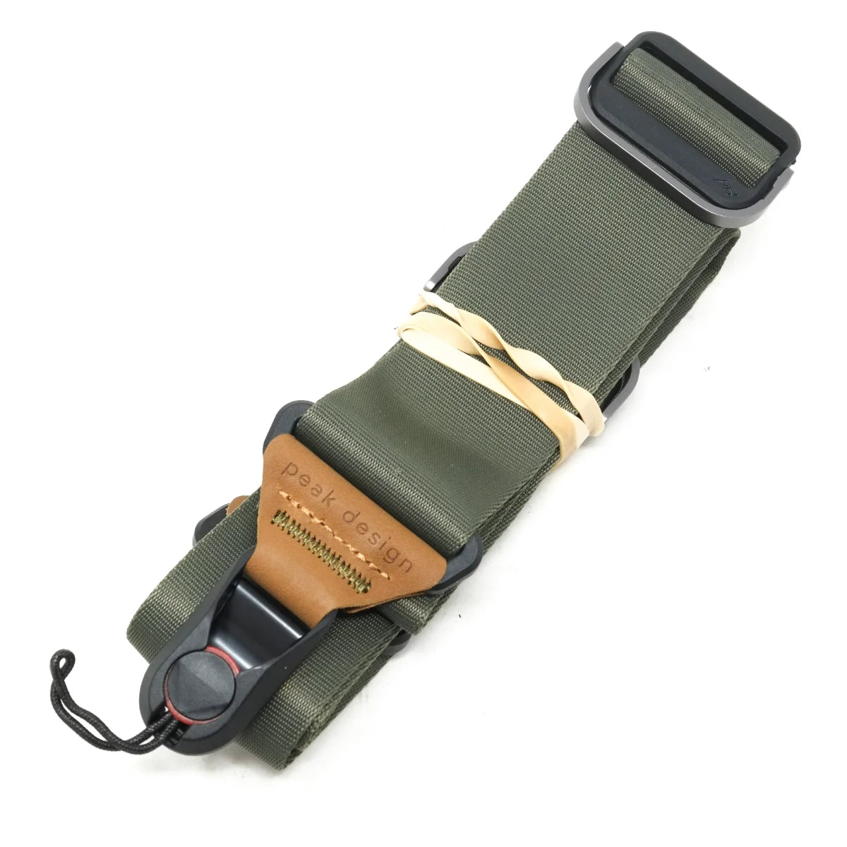 Used Peak Design Slide strap in Sage - back angle