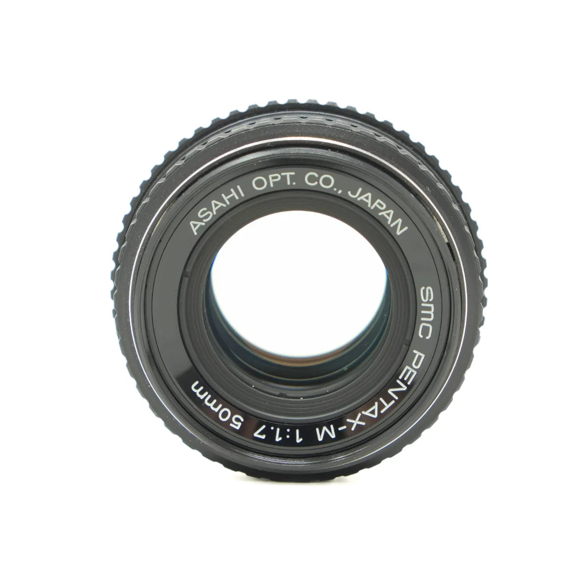 Used Pentax-M 50mm F1.7 PK Lens - top angle