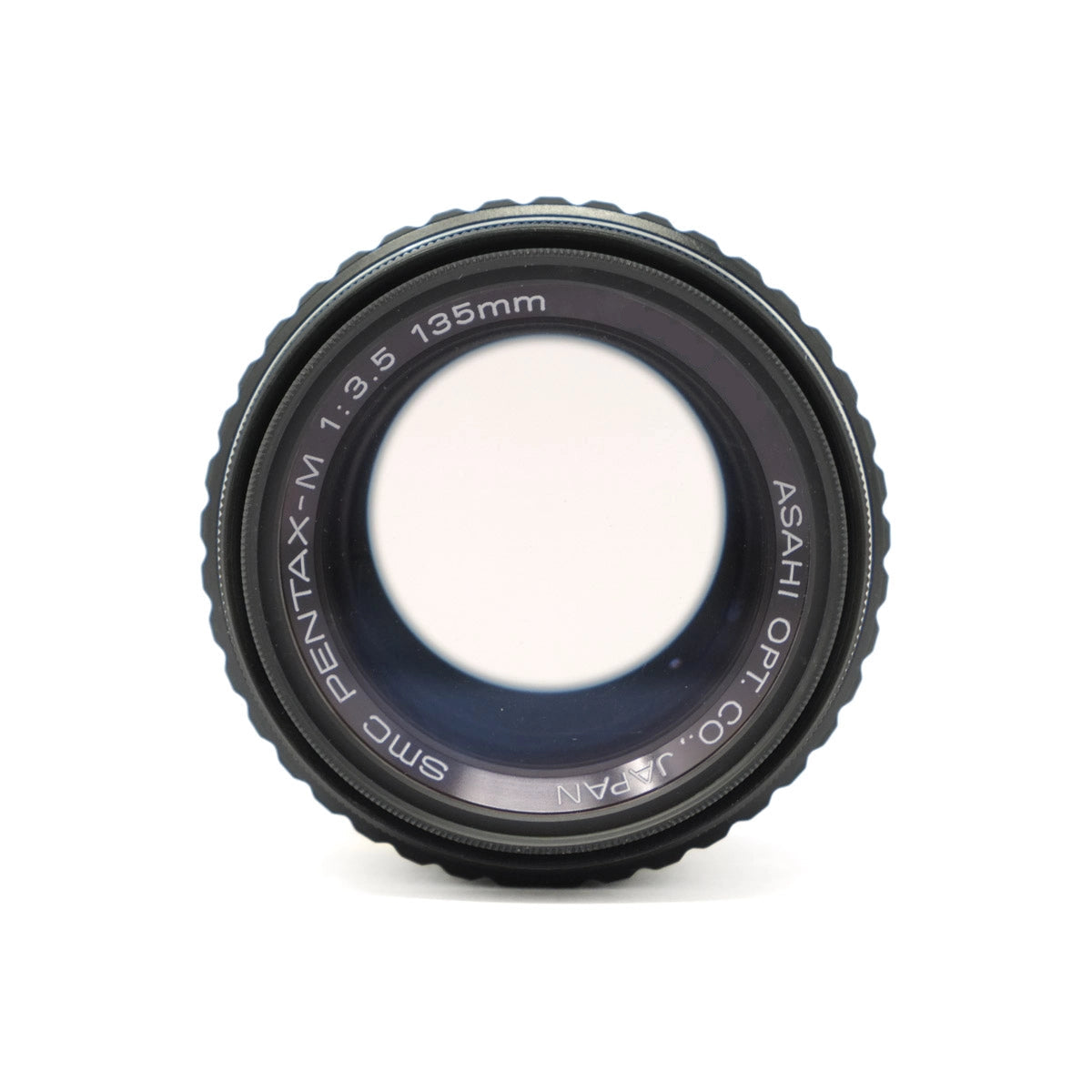 Camera lens with 'Pentax' branding on a white background