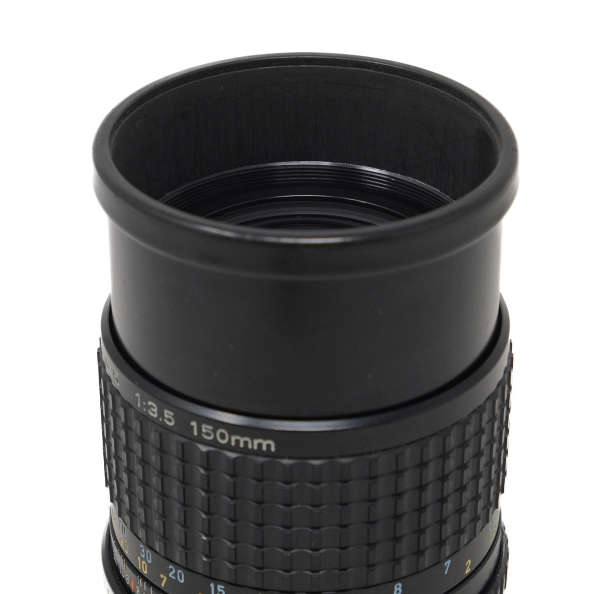 Used Pentax SMC Pentax-A 645 150mm f3.5 lens - hood