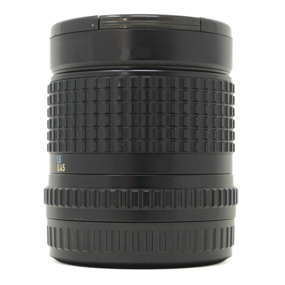 Used Pentax SMC Pentax-A 645 45mm f2.8 lens - side angle