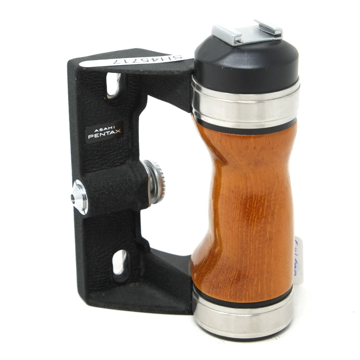 Used Pentax Wooden grip for 6x7 - back angle