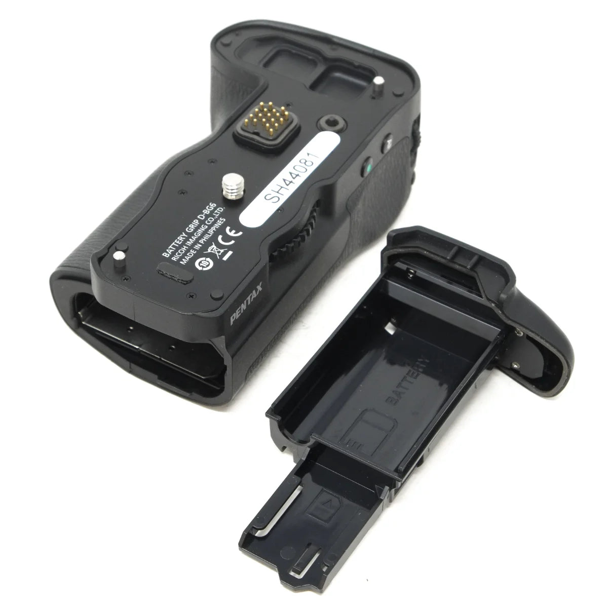Used Ricoh Pentax D-BG6 Battery Grip - top angle