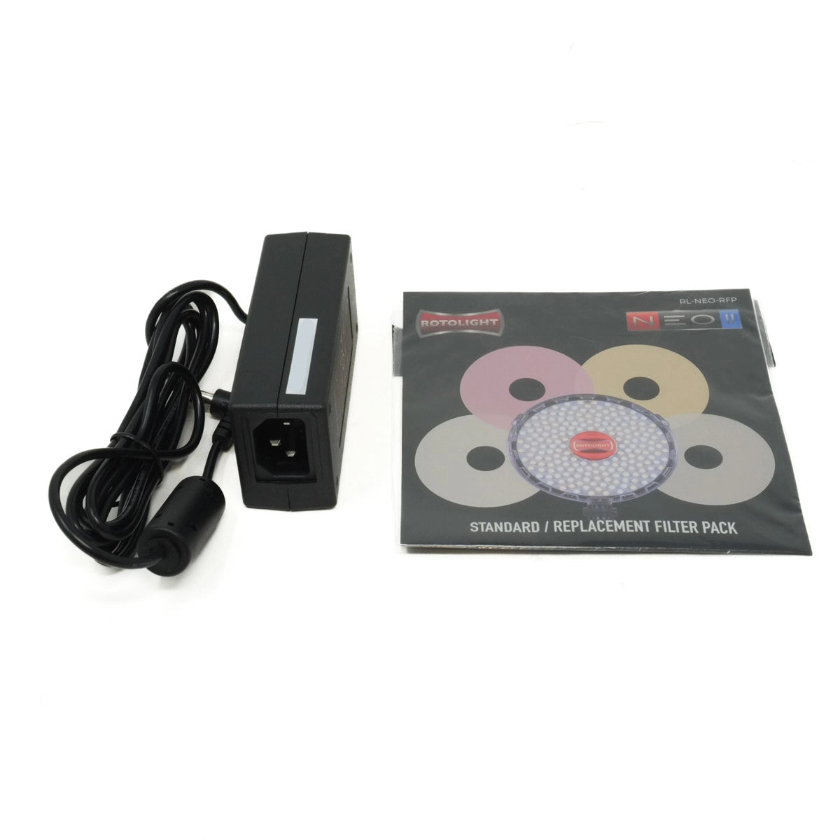 Used Rotolight Neo II Revolutionary On-Camera LED Light - charger and filter pack
