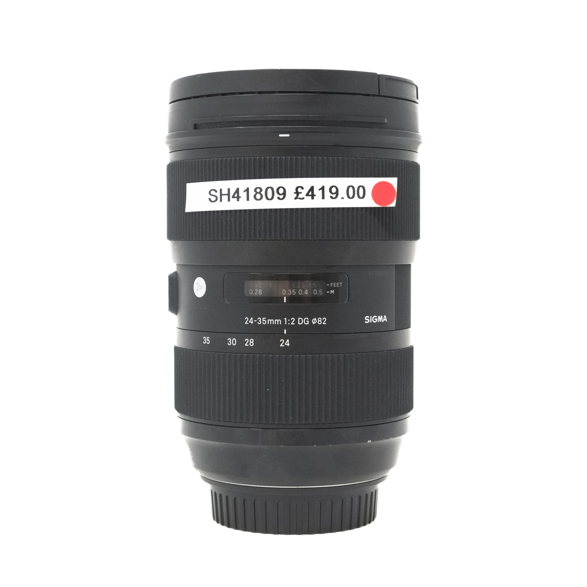 Used SIGMA 24-35mm f2 DG HSM ART top angle
