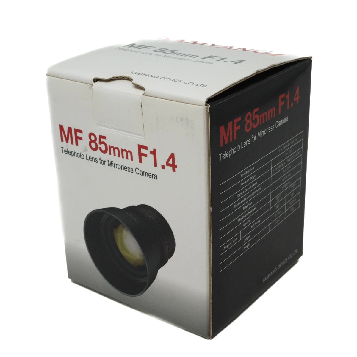 Used Samyang MF 85mm f1.4 Lens for Nikon Z Mount - Original box