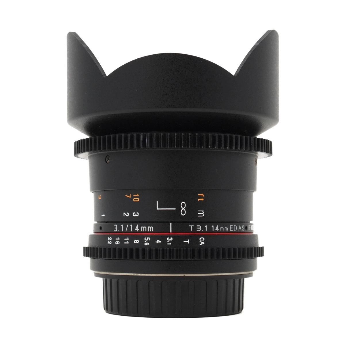 Used Samyang VDSLR UMC II Cine 5 Lens Kit + Case - Front angle