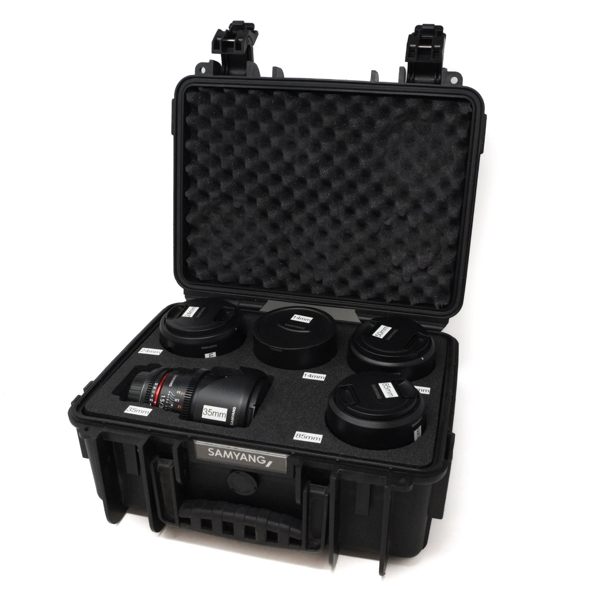 Used Samyang VDSLR UMC II Cine 5 Lens Kit + Case - Front angle