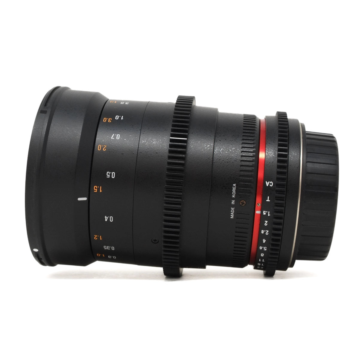 Used Samyang VDSLR UMC II Cine 5 Lens Kit + Case - Side angle